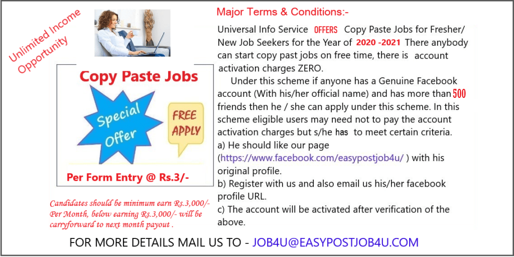 free registrations jobs